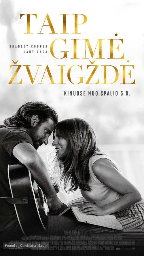A Star Is Born - Lithuanian Movie Poster
