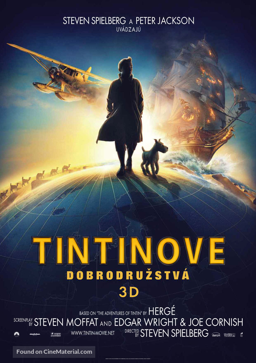 The Adventures of Tintin: The Secret of the Unicorn - Slovak Movie Poster