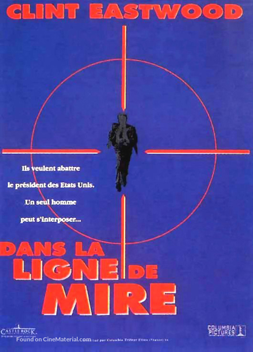 In The Line Of Fire - French Movie Cover