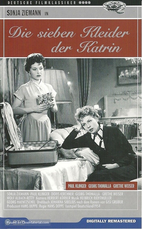 Die sieben Kleider der Katrin - German VHS movie cover