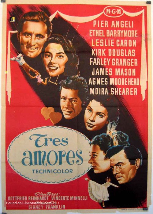 The Story of Three Loves - Spanish Movie Poster