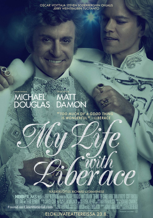 Behind the Candelabra - Finnish Movie Poster