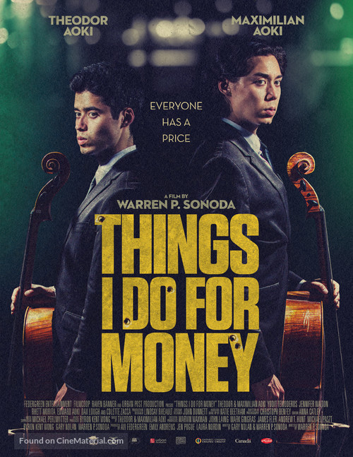 Things I Do for Money - Canadian Movie Poster