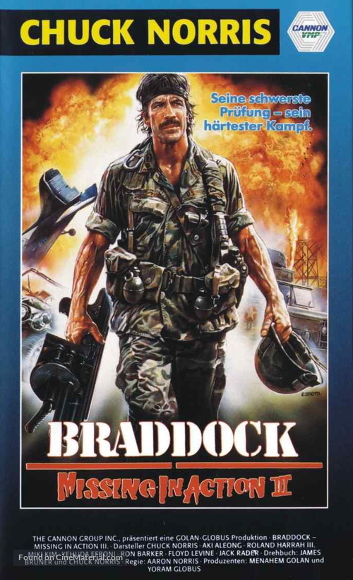 Braddock: Missing in Action III - German Movie Cover