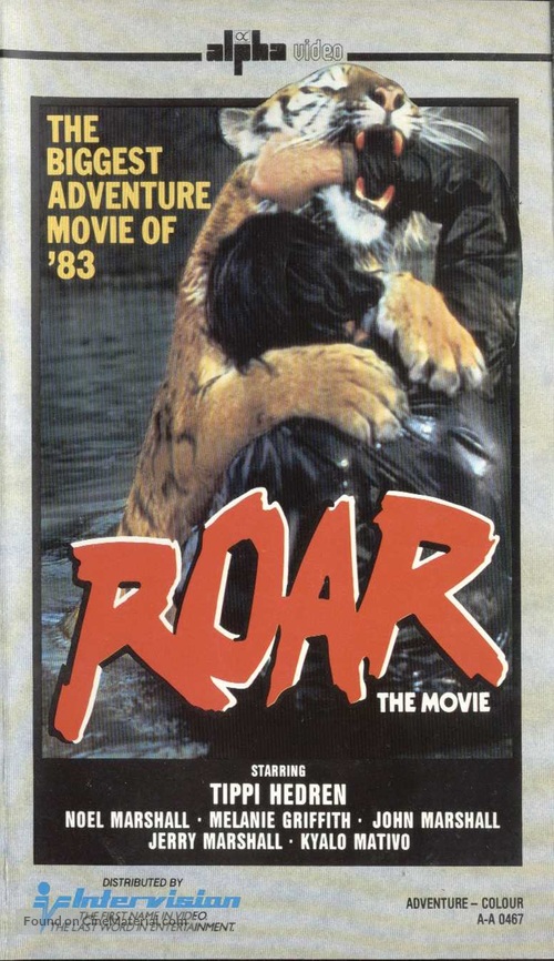 Roar - VHS movie cover