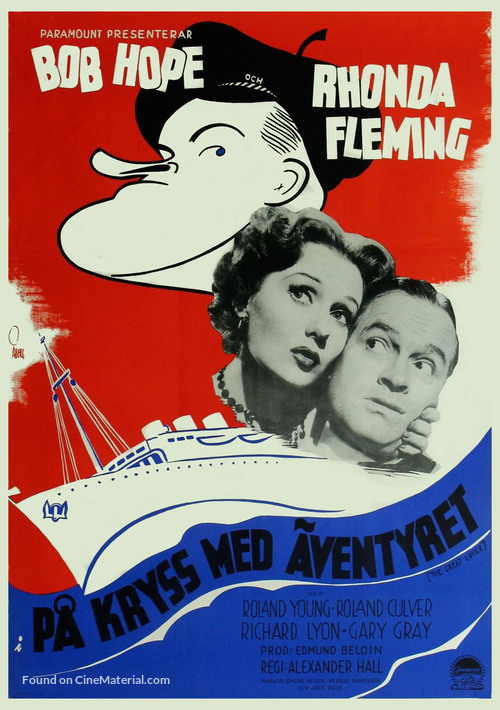 The Great Lover - Swedish Movie Poster