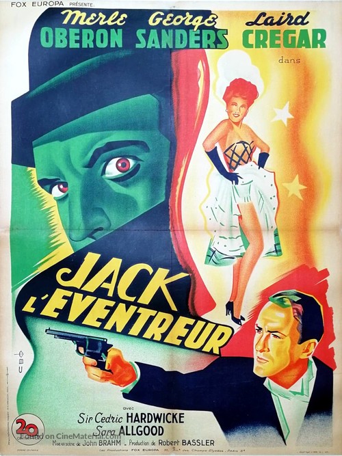 The Lodger - French Movie Poster