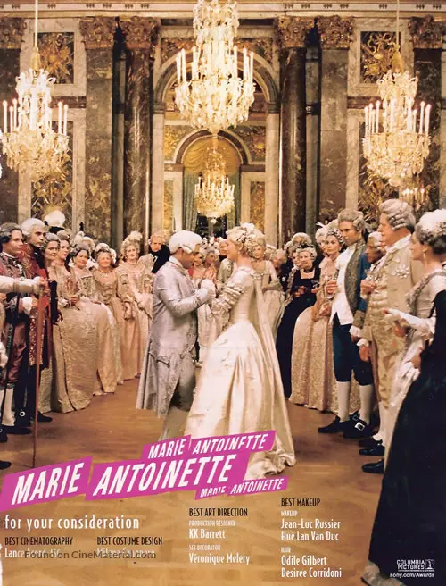 Marie Antoinette - For your consideration movie poster