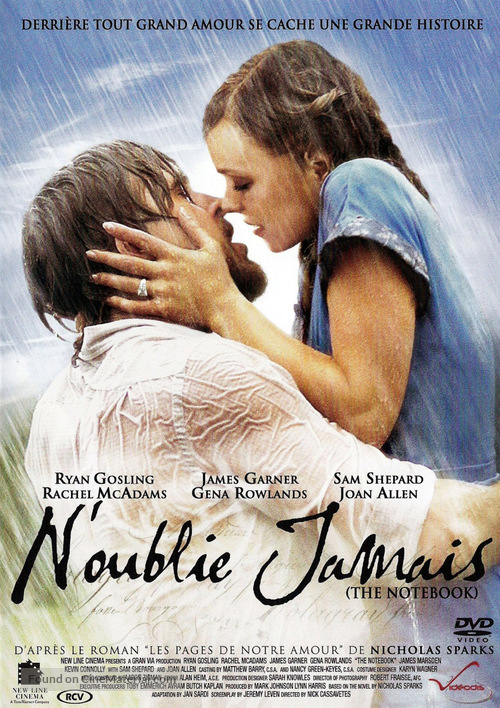 The Notebook - French DVD movie cover