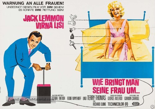 How to Murder Your Wife - German Movie Poster