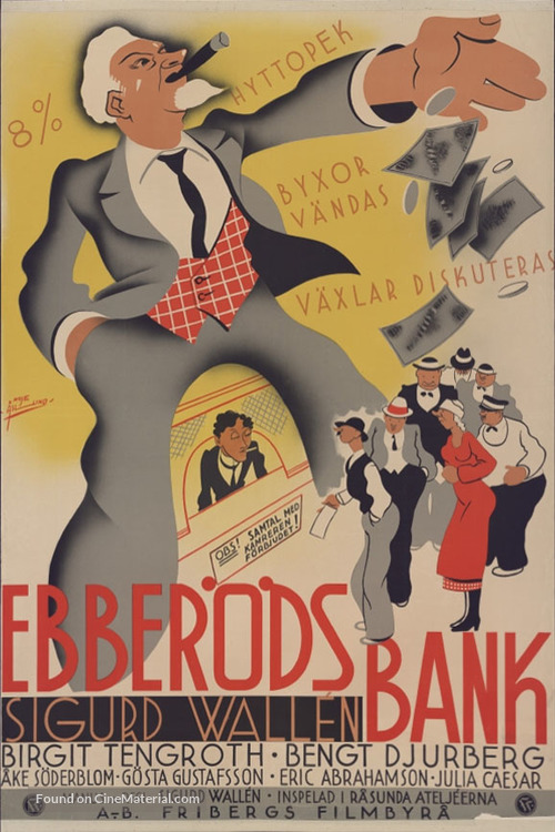 Ebber&ouml;ds bank - Swedish Movie Poster