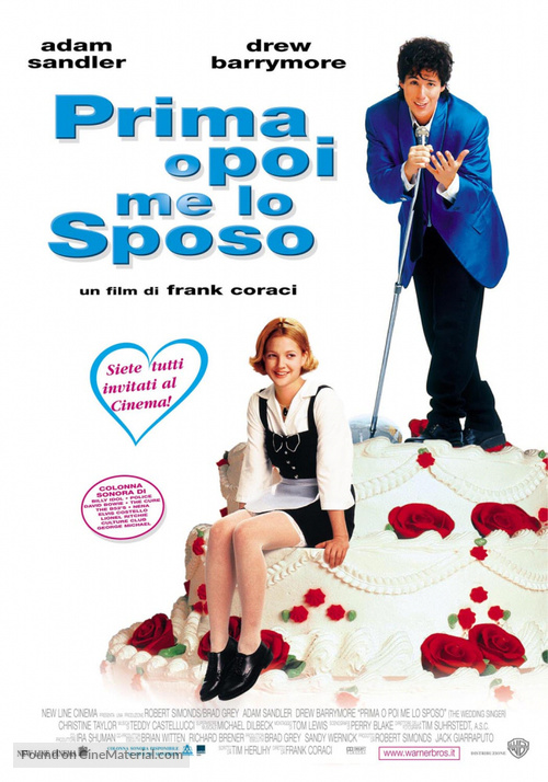 The Wedding Singer - Italian Movie Poster