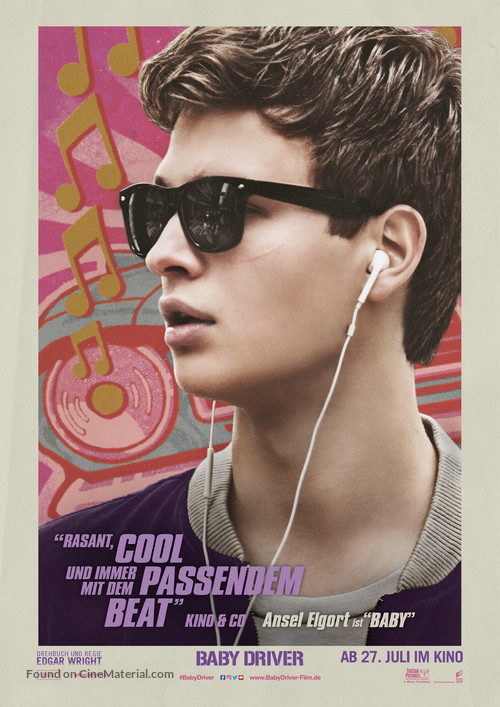 Baby Driver - German Movie Poster