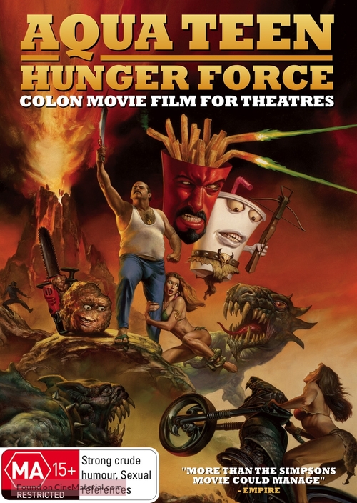 Aqua Teen Hunger Force Colon Movie Film for Theatres - Australian Movie Cover