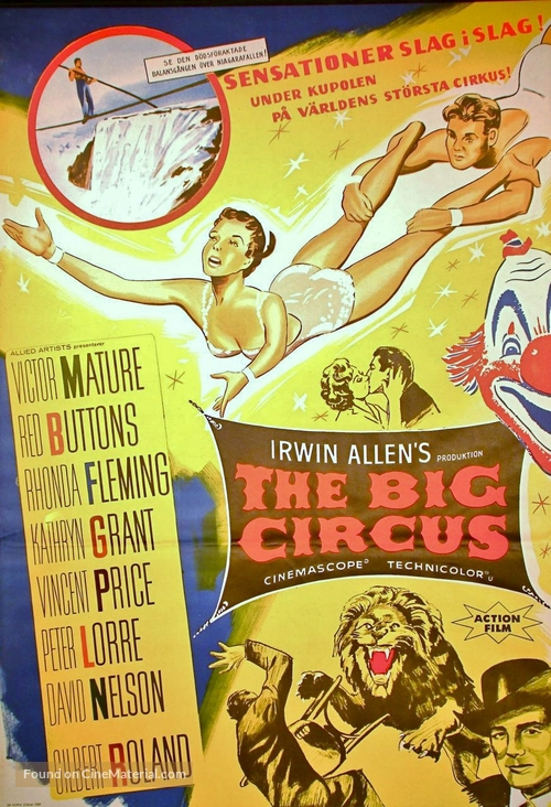 The Big Circus - Swedish Movie Poster