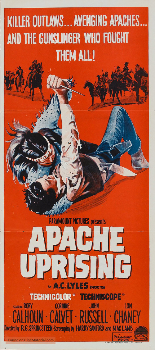 Apache Uprising - Australian Movie Poster
