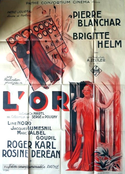 L&#039;or - French Movie Poster