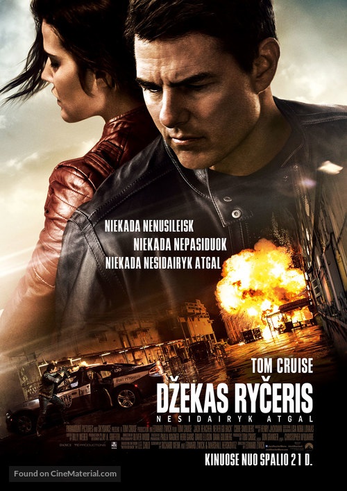Jack Reacher: Never Go Back - Lithuanian Movie Poster