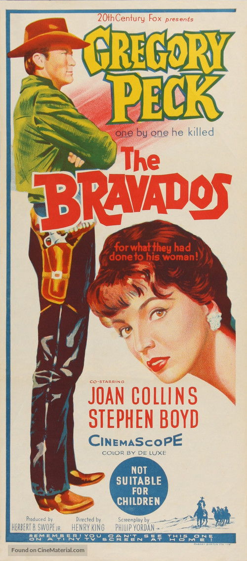 The Bravados - Australian Movie Poster