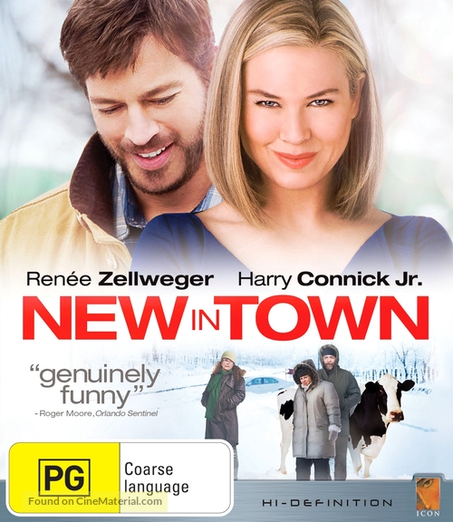New in Town - Australian Blu-Ray movie cover