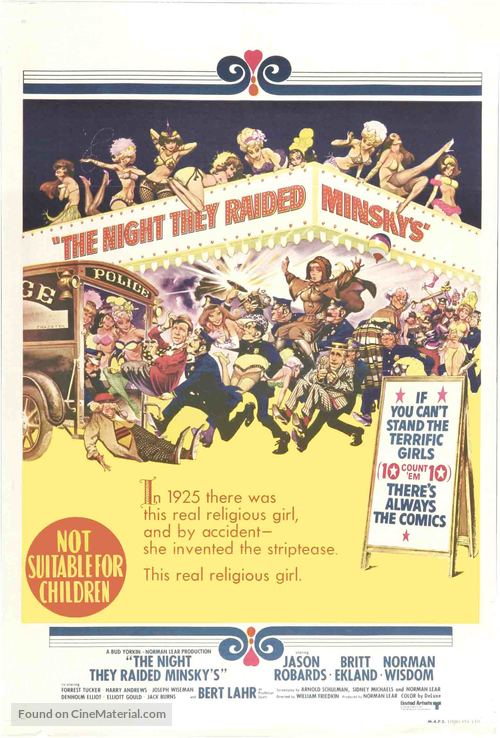 The Night They Raided Minsky&#039;s - Australian Movie Poster