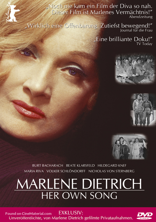 Marlene Dietrich: Her Own Song - German DVD movie cover
