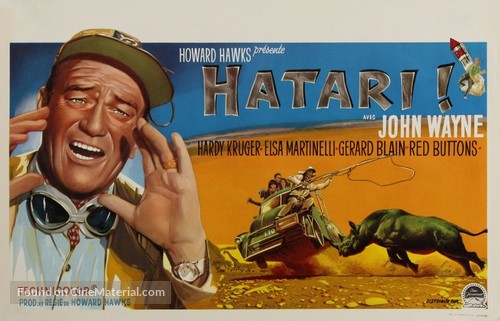 Hatari! - Belgian Movie Poster