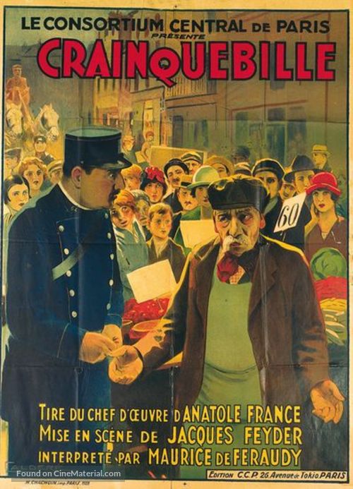 Crainquebille - French Movie Poster