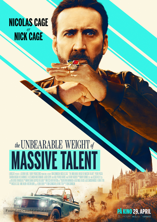 The Unbearable Weight of Massive Talent - Norwegian Movie Poster