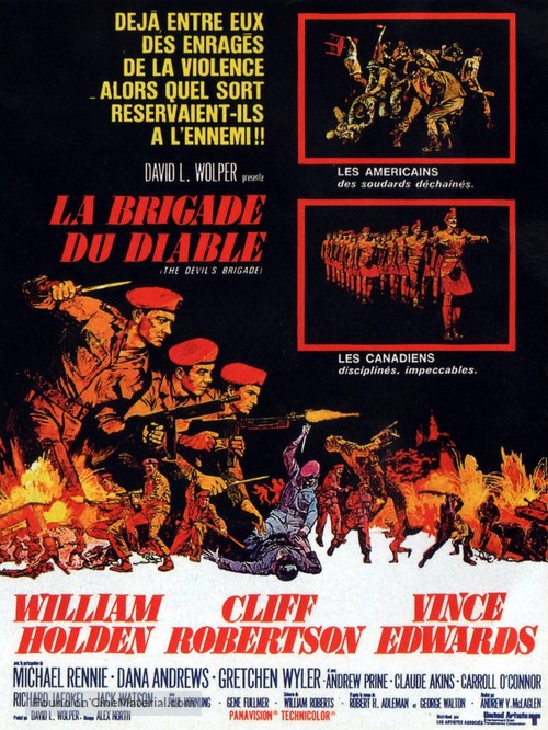 The Devil&#039;s Brigade - French Movie Poster