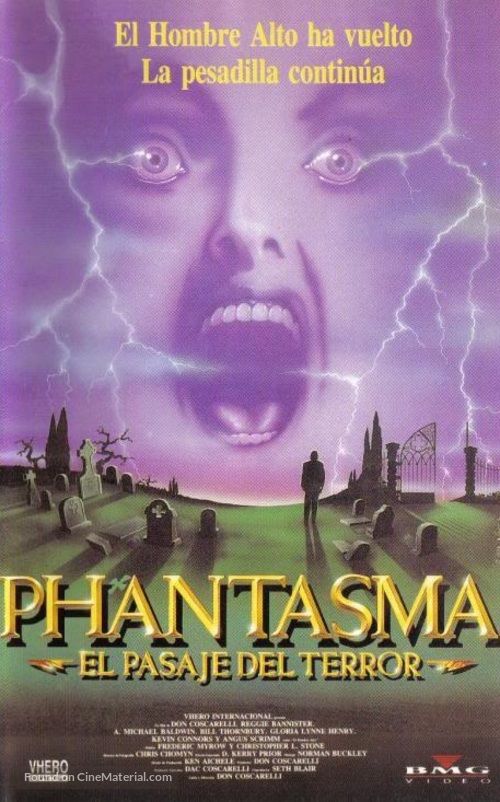 Phantasm III: Lord of the Dead - Spanish VHS movie cover