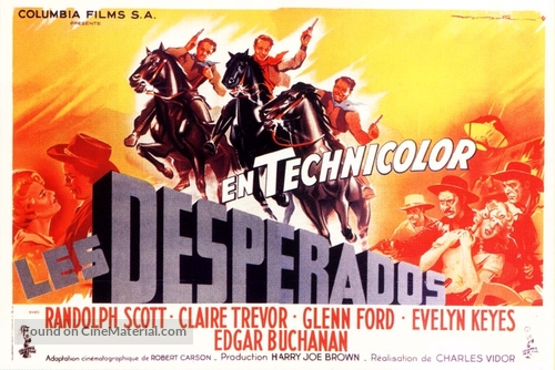The Desperadoes - French Movie Poster