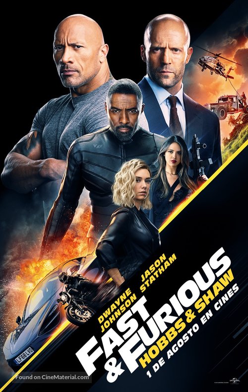 Fast &amp; Furious Presents: Hobbs &amp; Shaw - Spanish Movie Poster