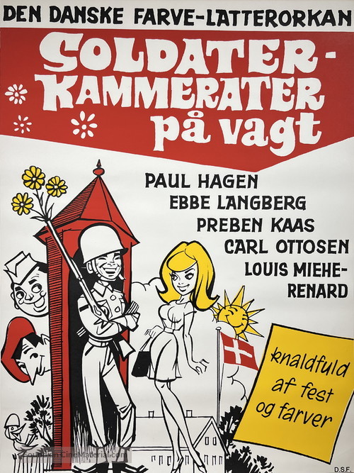 Soldaterkammerater p&aring; vagt - Danish Movie Poster