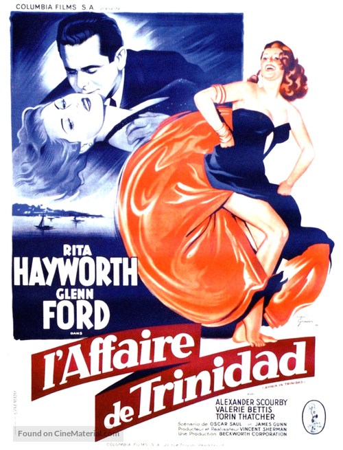 Affair in Trinidad - French Movie Poster