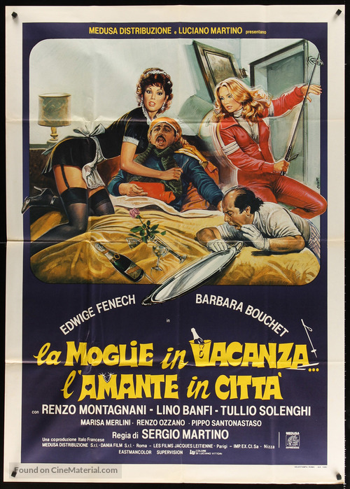 La moglie in vacanza... l&#039;amante in citt&agrave; - Italian Movie Poster