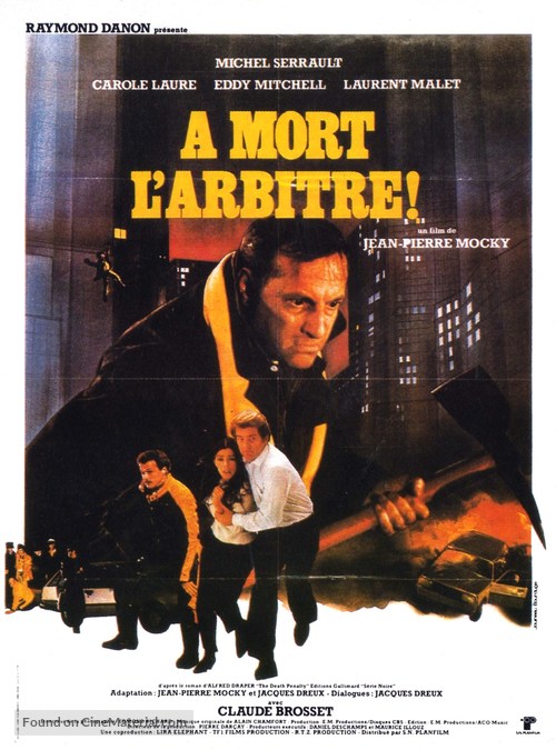 &Agrave; mort l&#039;arbitre - French Movie Poster