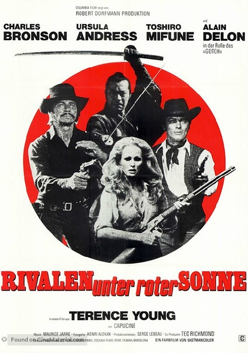 Soleil rouge - German Movie Poster