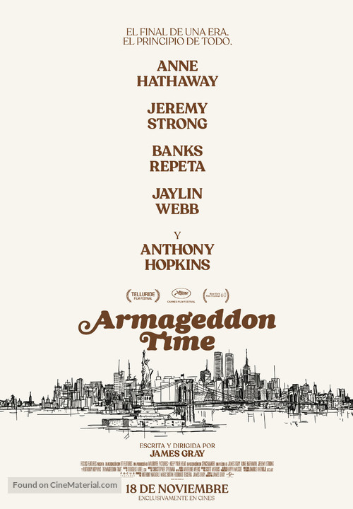 Armageddon Time - Spanish Movie Poster