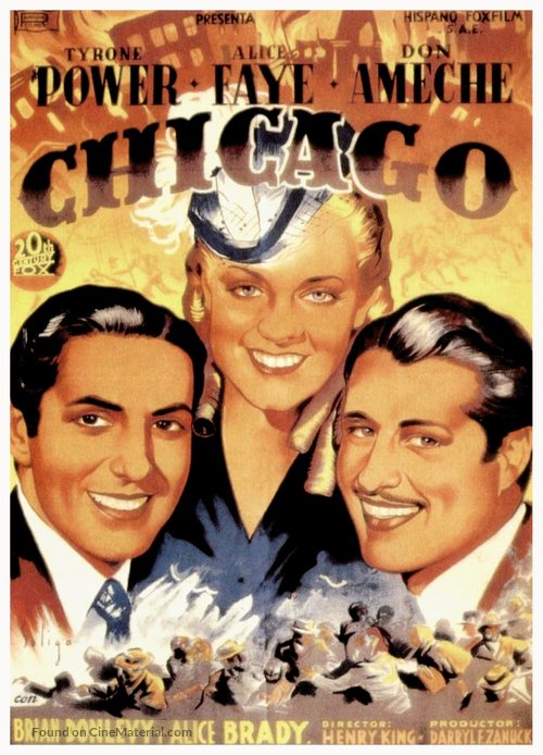 In Old Chicago - Spanish Movie Poster