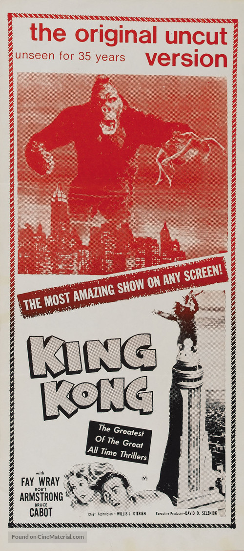 King Kong - Australian Re-release movie poster
