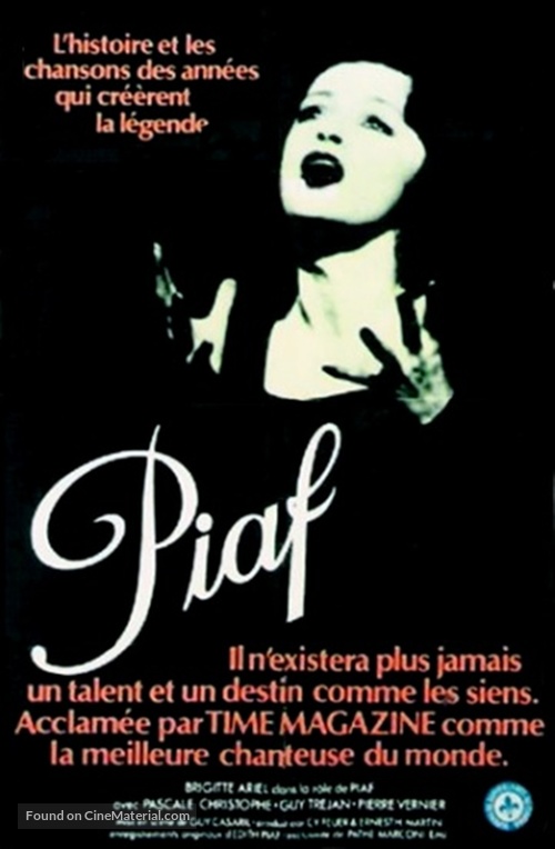 Piaf - French Movie Poster