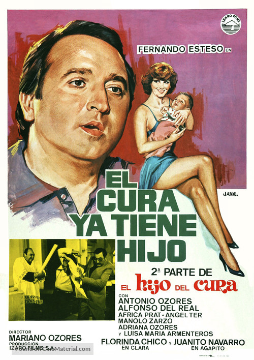 El cura ya tiene hijo - Spanish Movie Poster