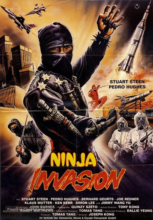 Thundering Ninja - German Movie Poster