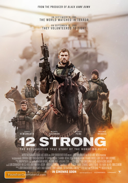 12 Strong - Australian Movie Poster