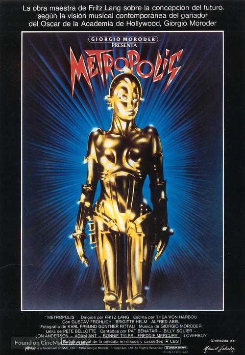 Metropolis - Spanish Movie Poster