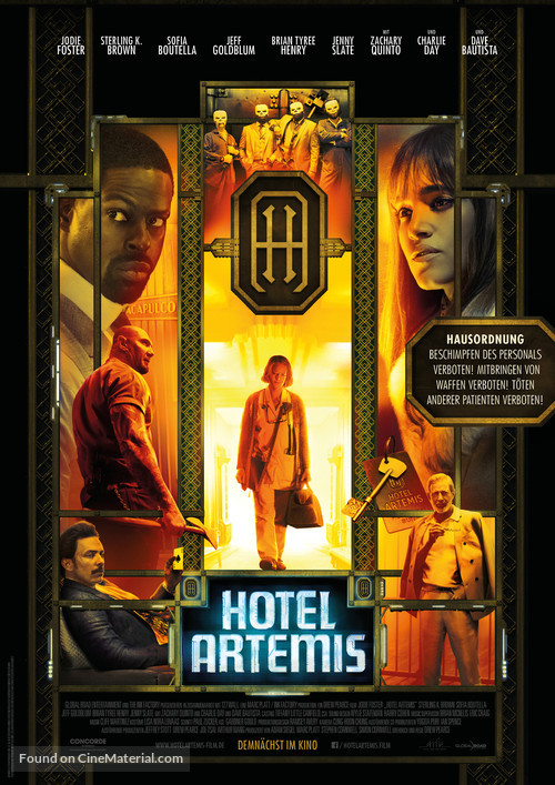 Hotel Artemis - German Movie Poster