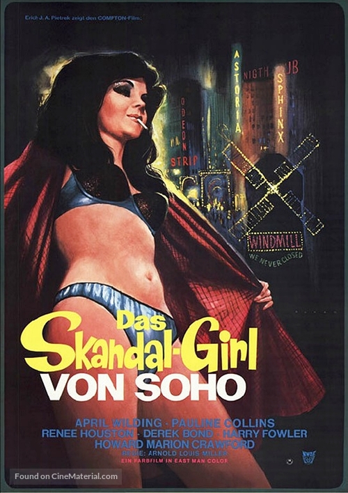 Secrets of a Windmill Girl - German Movie Poster