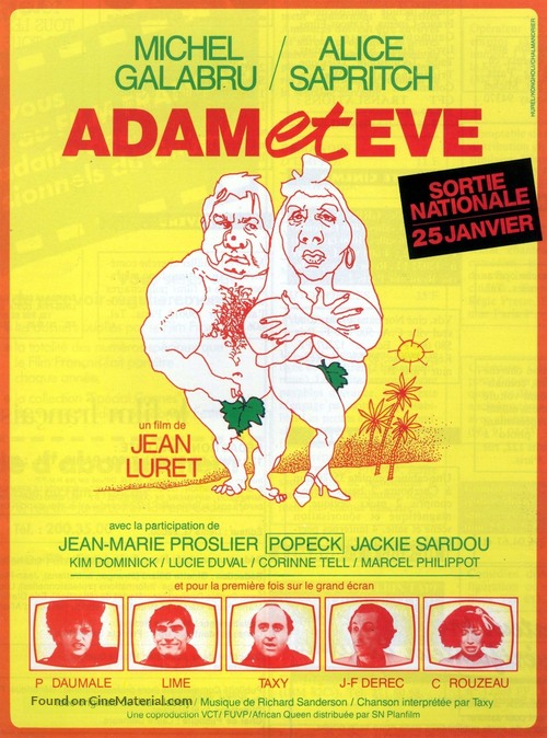 Adam et &Egrave;ve - French Movie Poster