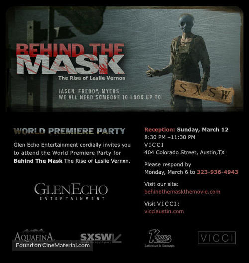 Behind the Mask: The Rise of Leslie Vernon - Movie Poster